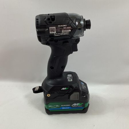 HiKOKI ハイコーキ インパクトドライバ WH36DC ブラック 充電器・充電池2個・ケース付