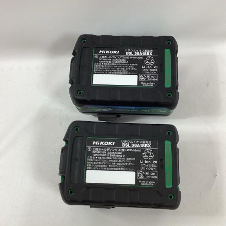 HiKOKI ハイコーキ インパクトドライバ WH36DC ブラック 充電器・充電池2個・ケース付