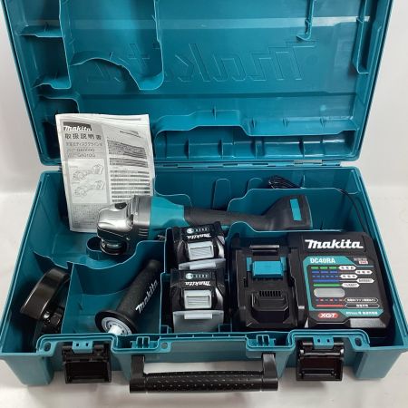 MAKITA マキタ ディスクグラインダー GA010GRDX 充電器・充電池2個・ケース付 125mm 40v