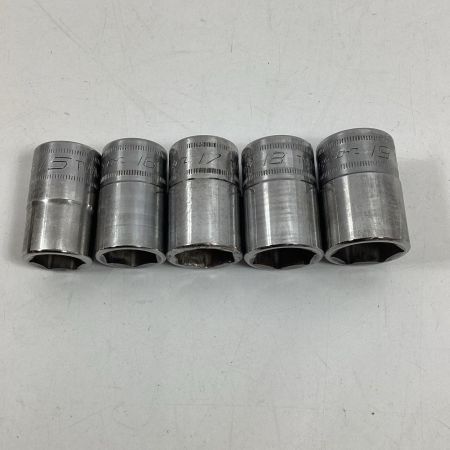 Snap-on スナップオンドライブ 1/2インチ シャロー ソケット  10個セット TWM10A～19