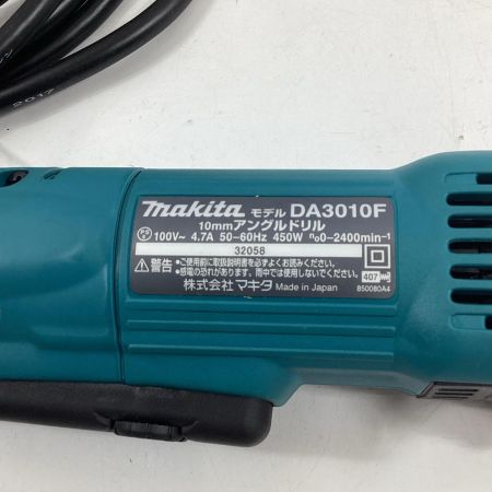 MAKITA マキタ アングルドリル DA3010F コード式 10mm