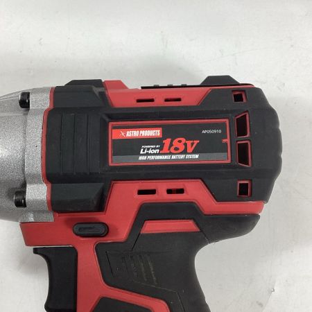 ASTRO PRODUCTS アストロプロダクツ インパクトレンチ IW910-500N レッド 充電器・充電池1個・ケース付 