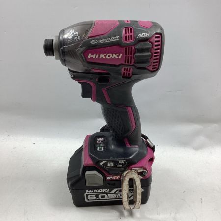 HiKOKI ハイコーキ インパクトドライバ WH18DDL2 ショッキングピンク 充電器・充電池2個・ケース付 