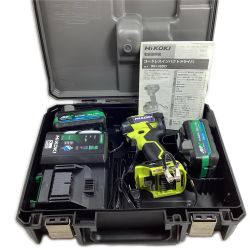 HiKOKI ハイコーキ インパクトドライバ WH36DD スパイダーイエロー 充電器・充電池2個・ケース付 36v Bランク