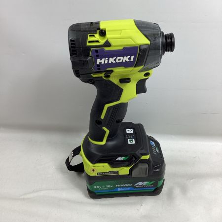 HiKOKI ハイコーキ インパクトドライバ WH36DD スパイダーイエロー 充電器・充電池2個・ケース付 36v