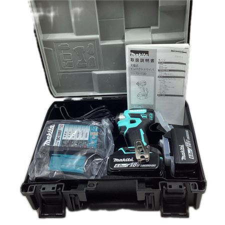 MAKITA マキタ インパクトドライバ TD173DGXTB ターコイズブルー 充電器・充電池2個・ケース付 