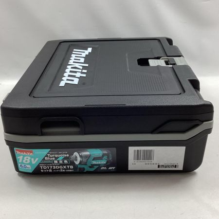 MAKITA マキタ インパクトドライバ TD173DGXTB ターコイズブルー 充電器・充電池2個・ケース付 