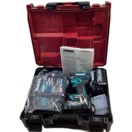 MAKITA マキタ インパクトドライバ TD002GRDX ブルー 充電器・充電池2個・ケース付