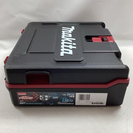 MAKITA マキタ インパクトドライバ TD002GRDX ブルー 充電器・充電池2個・ケース付