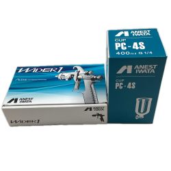 ANEST IWATA スプレーガン WIDER1-13H2G 重力式カップ付（PC-4S）セット Sランク
