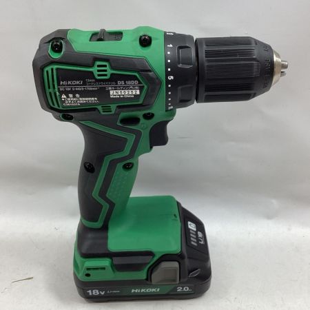 HiKOKI ハイコーキ ドライバドリル DS18DD グリーン 充電器・充電池2個・ケース付