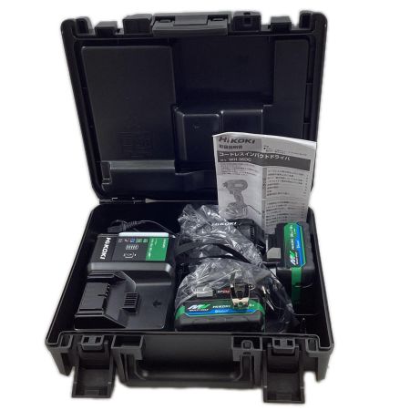 HiKOKI ハイコーキ インパクトドライバ WH36DC ブラック 充電器・充電池2個・ケース付 36v