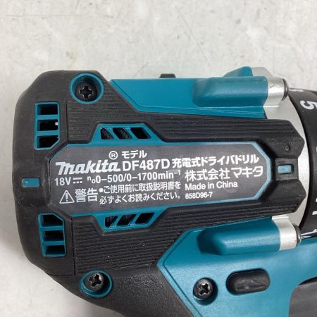 MAKITA マキタ ドライバドリル DF487D ブルー 本体のみ コードレス式 18v