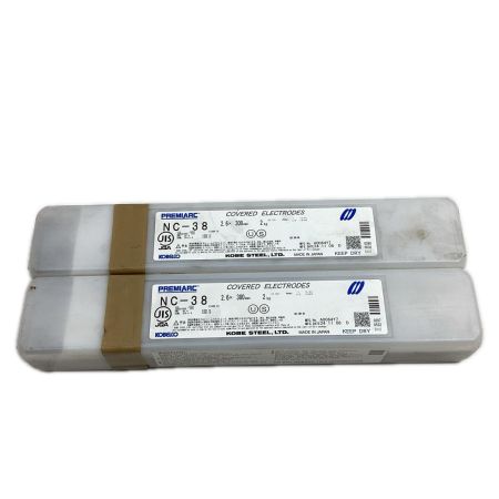 KOBELCO 溶接棒 NC-38 2.6×300mm×2kg 2個セット