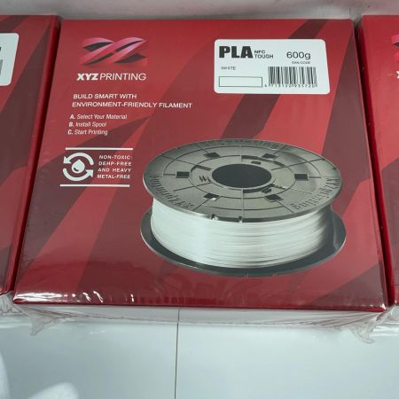 XYZプリンティング タフPLAフィラメント ホワイト 600g 3個セット
