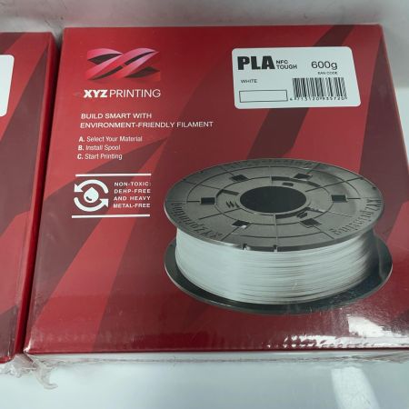 XYZプリンティング タフPLAフィラメント ホワイト 600g 3個セット