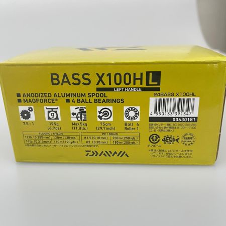 DAIWA ダイワ ベイトリール 24BASSX100HL 箱付 00630181