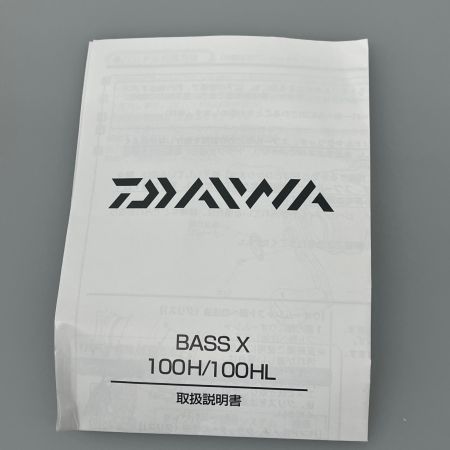 DAIWA ダイワ ベイトリール 24BASSX100HL 箱付 00630181