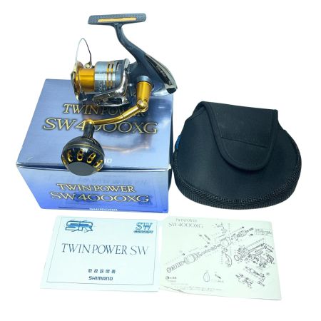 SHIMANO シマノ スピニングリール 09ツインパワーSW 4000XG 02324 ゴメクサスハンドル装着