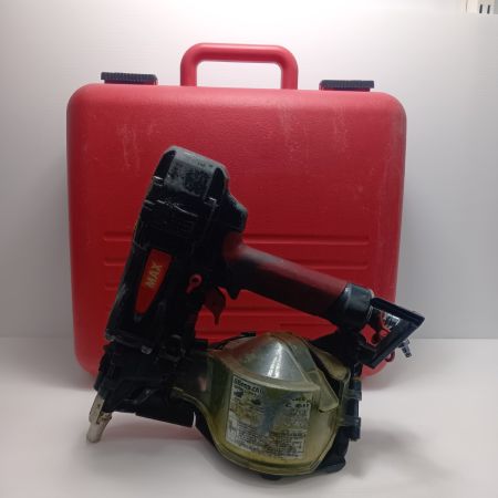 MAX マックス エア釘打ち 程度C ケース付 HN-65Z1 レッド