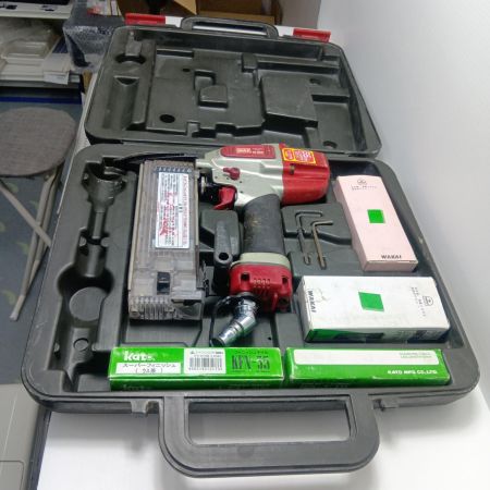 MAX マックス エアツール エア釘打ち MAX TA-255/F55M0 レッド 程度C ケース付 TA-255/F55M0 レッド