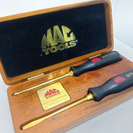 MAC TOOLS マック ドライバーセット未使用品(S) ケース付 3519 2002コレクターズセット 24Kメッキ