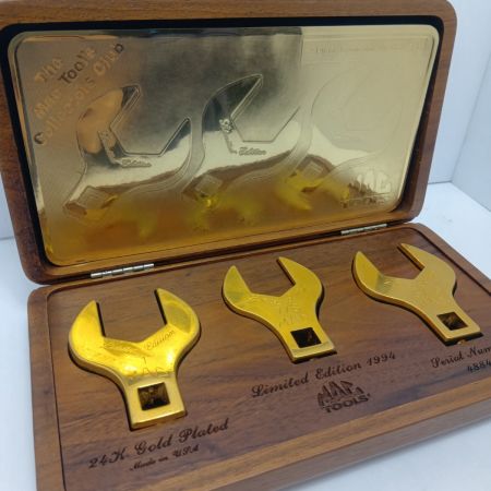 MAC TOOLS マック クロウフットレンチセット　4884 1994年製24Kメッキ