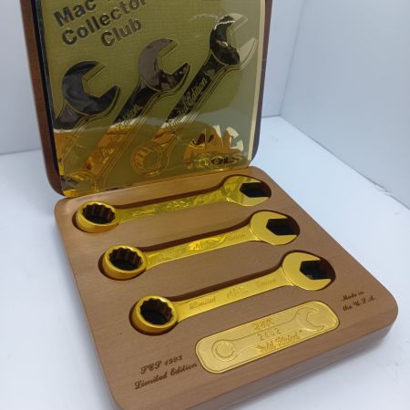 MAC TOOLS マック レンチセット MAC TOOLS 程度A ケース付 2452 1993年製24Kメッキ