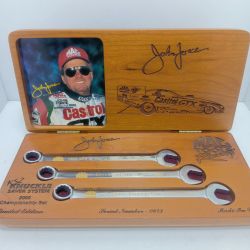 MAC TOOLS マック 片口スパナセット MAC TOOLS 未使用品(S) ケース付 0673 ナックルセイバーシステム ジョン・フォース2000チャンピオンシップセット Sランク