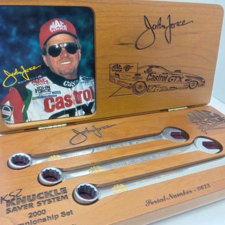 MAC TOOLS マック 片口スパナセット MAC TOOLS 未使用品(S) ケース付 0673 ナックルセイバーシステム ジョン・フォース2000チャンピオンシップセット