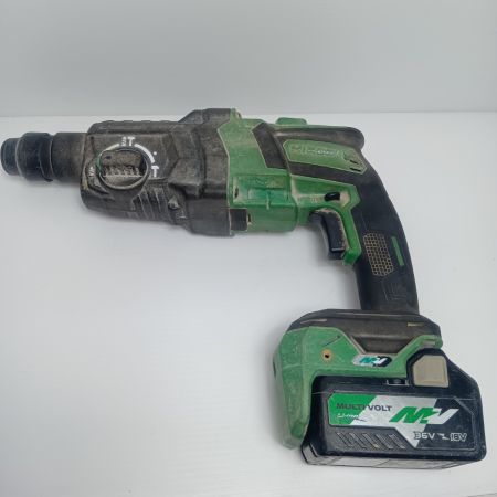 HiKOKI ハイコーキ ハンマドリル　程度C 充電器・充電池2個・ケース付 コードレス式 36v C210056 DH36DPE グリーン