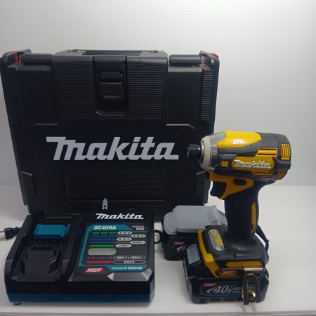 MAKITA マキタ インパクトドライバ　程度A 充電器・充電池2個・ケース付 TD001GDXFY イエロー