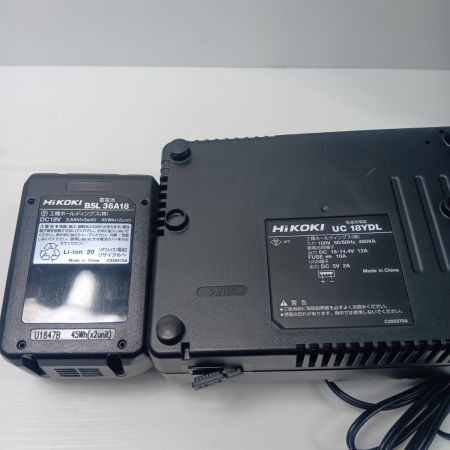 HiKOKI ハイコーキ 程度A 充電器・充電池2個・ケース付 26mm 18v J190178 DH 18DBL グリーン