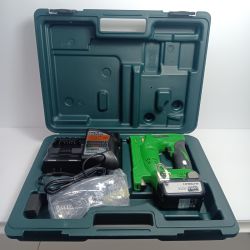 HITACHI 日立 電動タッカ 　程度B 充電器・充電池1個・ケース付 コードレス式 13mm 14.4v JD40107 N 14DSL グリーン Bランク