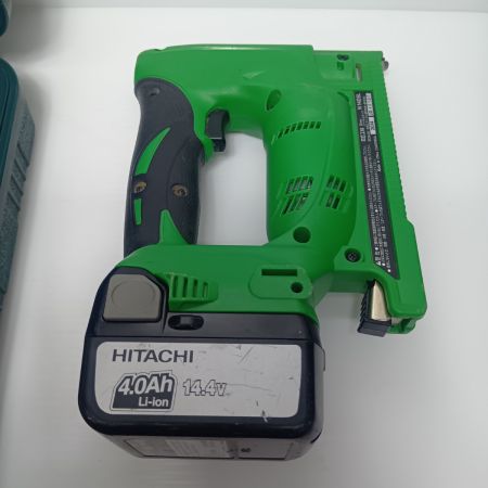 HITACHI 日立 電動タッカ 　程度B 充電器・充電池1個・ケース付 コードレス式 13mm 14.4v JD40107 N 14DSL グリーン