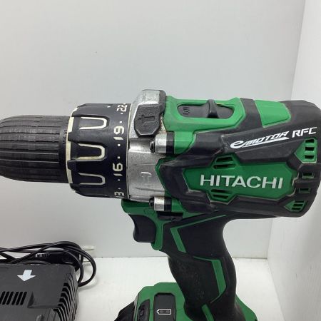 HITACHI 日立 振動ドライバドリル HITACHI DC 18DBL2 グリーン 程度B 充電器・充電池2個・ケース付 コードレス式 13mm 18v J670171 DC 18DBL2 グリーン
