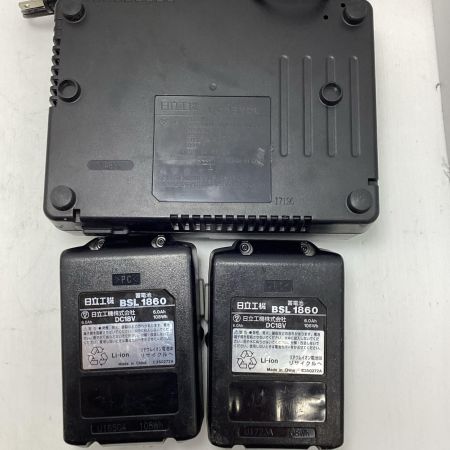 HITACHI 日立 振動ドライバドリル HITACHI DC 18DBL2 グリーン 程度B 充電器・充電池2個・ケース付 コードレス式 13mm 18v J670171 DC 18DBL2 グリーン