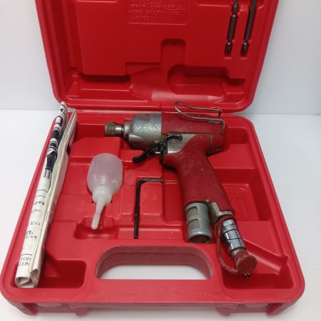 MAX マックス エアインパクトドライバ　程度C ケース付 高圧 HF-ID7P レッド