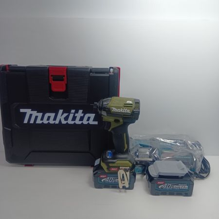 MAKITA マキタ ンパクトドライバ　未使用品(S) 充電器・充電池2個・ケース付 TD002GRDXO オリーブ