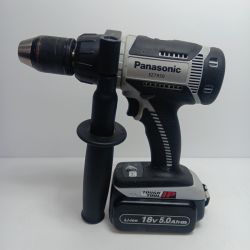 Panasonic パナソニック 充電器・充電池2個・ケース付 コードレス式 18v 210702 EZ7950 ブラック Bランク