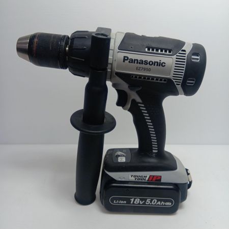 Panasonic パナソニック 充電器・充電池2個・ケース付 コードレス式 18v 210702 EZ7950 ブラック