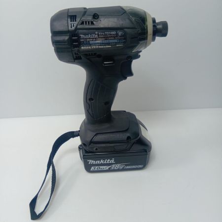 MAKITA マキタ インパクトドライバ MAKITA TD149D ブラック 程度B 充電器・充電池1個・ケース付 コードレス式 18v 212776 TD149D ブラック