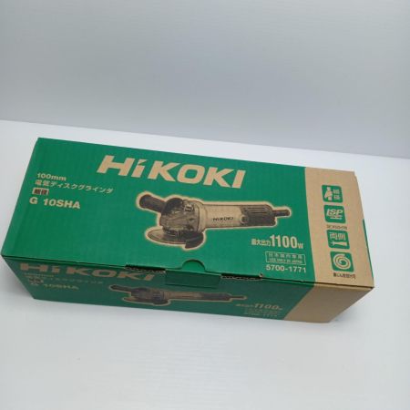HiKOKI ハイコーキ 研磨工具 ディスクグラインダー HiKOKI G10SHA グリーン 未使用品(S)  G10SHA グリーン