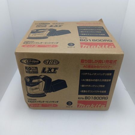 MAKITA マキタ ランダムオービットサンダ 　未使用品(S) 充電器・充電池1個付 コードレス式 18v 630383 BO180DRG
