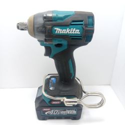 MAKITA マキタ インパクトレンチ TW004G ブルー 程度A 充電器・充電池2個・ケース付 コードレス式 40v 82554Y BL4025 充電回数2回/0％/0％×2個 TW004G ブルー Aランク