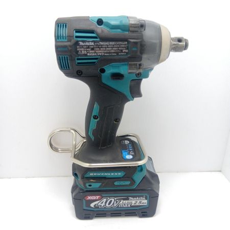 MAKITA マキタ インパクトレンチ TW004G ブルー 程度A 充電器・充電池2個・ケース付 コードレス式 40v 82554Y BL4025 充電回数2回/0％/0％×2個 TW004G ブルー