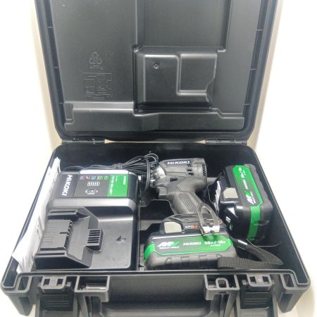 HiKOKI ハイコーキ インパクトドライバ　程度A 充電器・充電池2個・ケース付 18v J952203 WH18DC ブラック