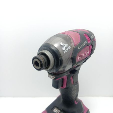 HITACHI 日立 インパクトドライバ　充電器・充電池2個・ケース付 WH18DDL2 ショッキングピンク
