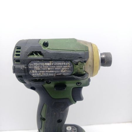 MAKITA マキタ インパクトドライバ 　充電器・充電池1個・ケース付 18v　キズ・ハガレ有 TD171D