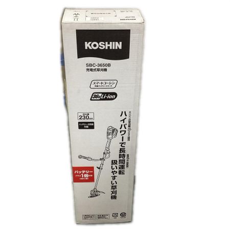 KOSHIN 刈払機 草刈機   充電器・充電池2個付 36v SBC-3650B